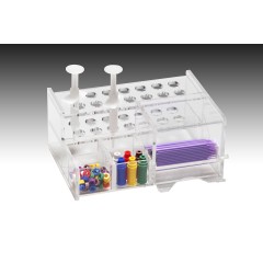 Plasdent SMALL MULTIPURPOSE COMPOSITE SYRINGE ORGANIZER (SINGLE DISPENSER) 